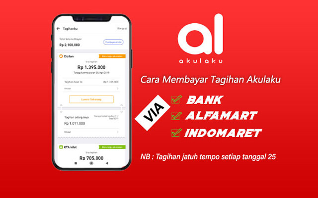 Cara Bayar Akulaku via ATM Mobile Banking Alfamart