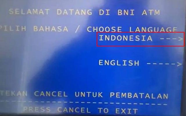 Kemudian pilih bahasa Indonesia agar mudah dipahami