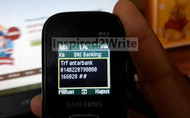 Format SMS Banking BNI
