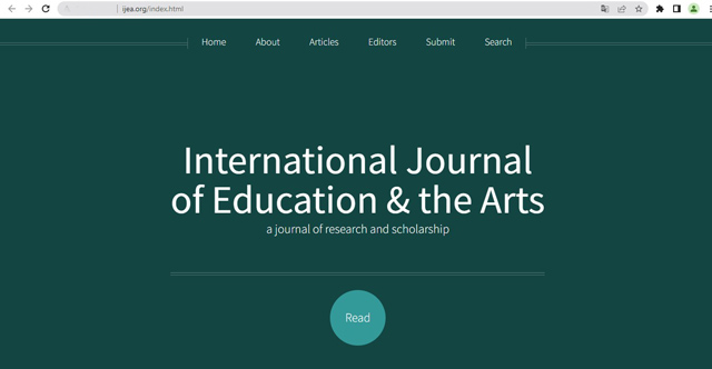 International Journal of Education Arts