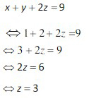 Subtitusi y 2 dan x 1 ke persamaan pertama 1